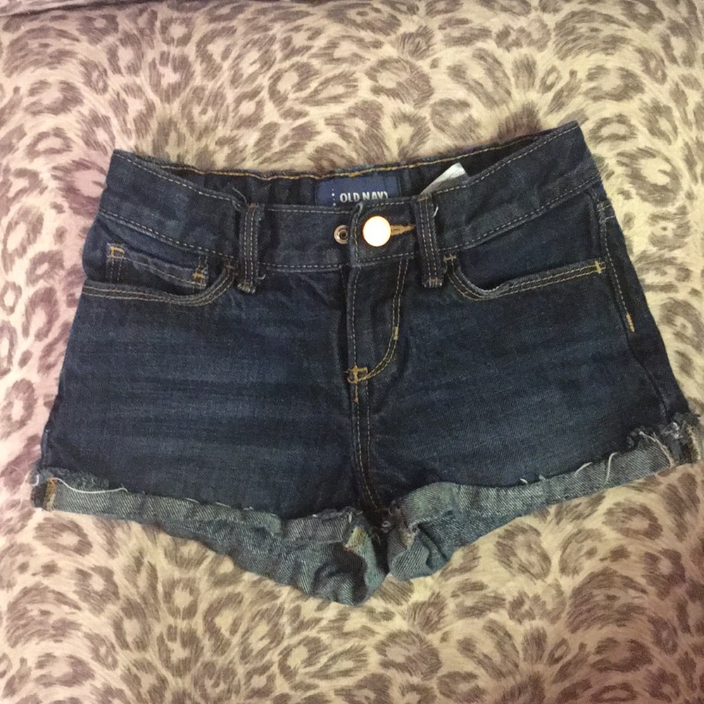 Old navy blue Jean shorts